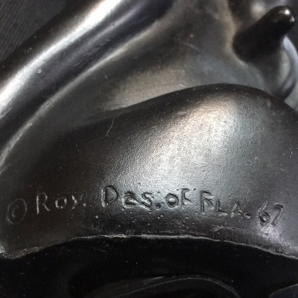 Vintage 1967 Royalty Ind. Inc. Cat Coin Bank 9.5” - Picture 11 of 12